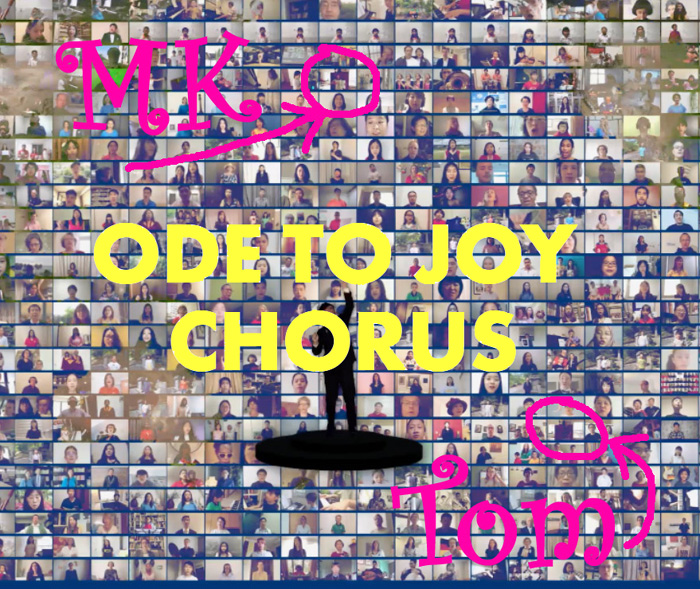 Tom and Mary Kay Aufrance in the Beethooven360� Ode To Joy Chorus