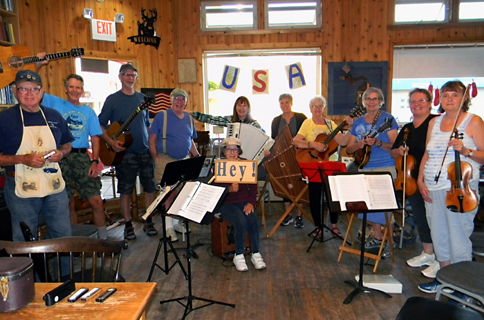 musicians at Falling Rock Cafe