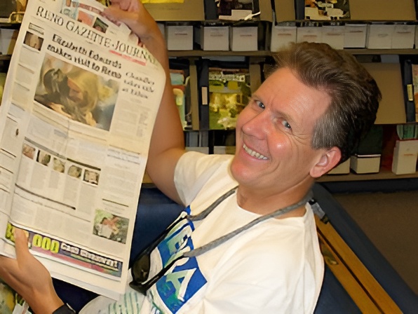 Front page of the Reno Gazette Journal 7/16/2007