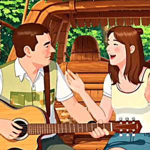 Scene from Music Video As Long As You Are Mine - regular folks sing