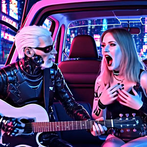 Scene from Music Video As Long As You Are Mine - techno city singers