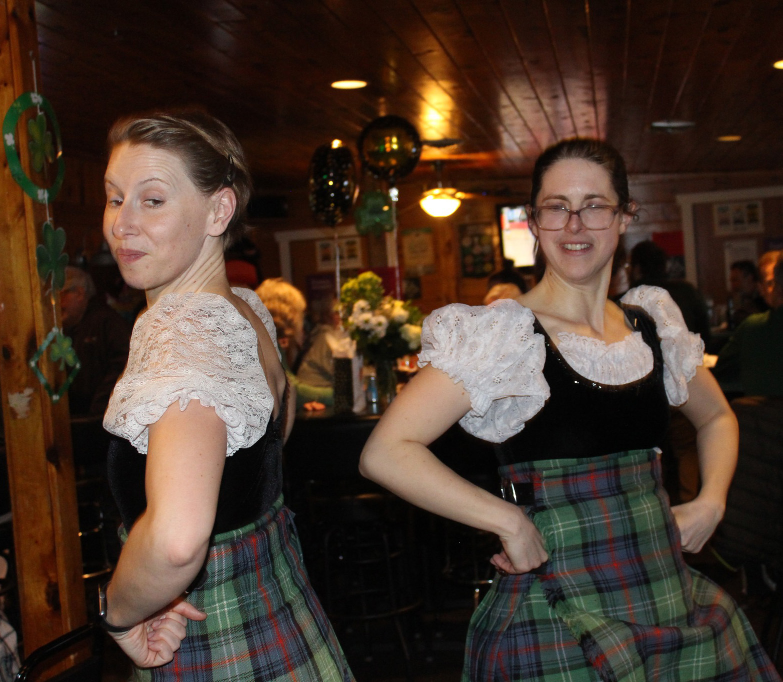 St Patricks Day Scottish Dancers Heather Dombrowski and Kate Deneau Fether