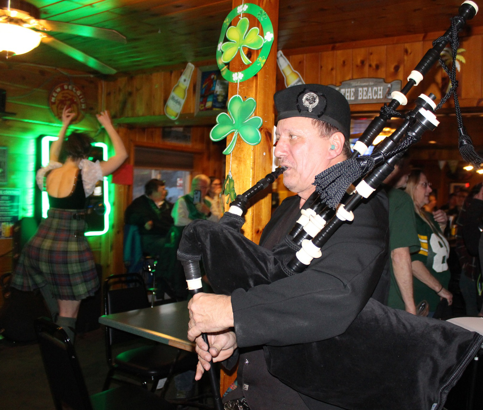 St Patricks Day Bagpiper Singer Pierre Ogea