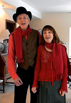 Tom and Mary Kay Aufrance singing The Little Drummer Boy